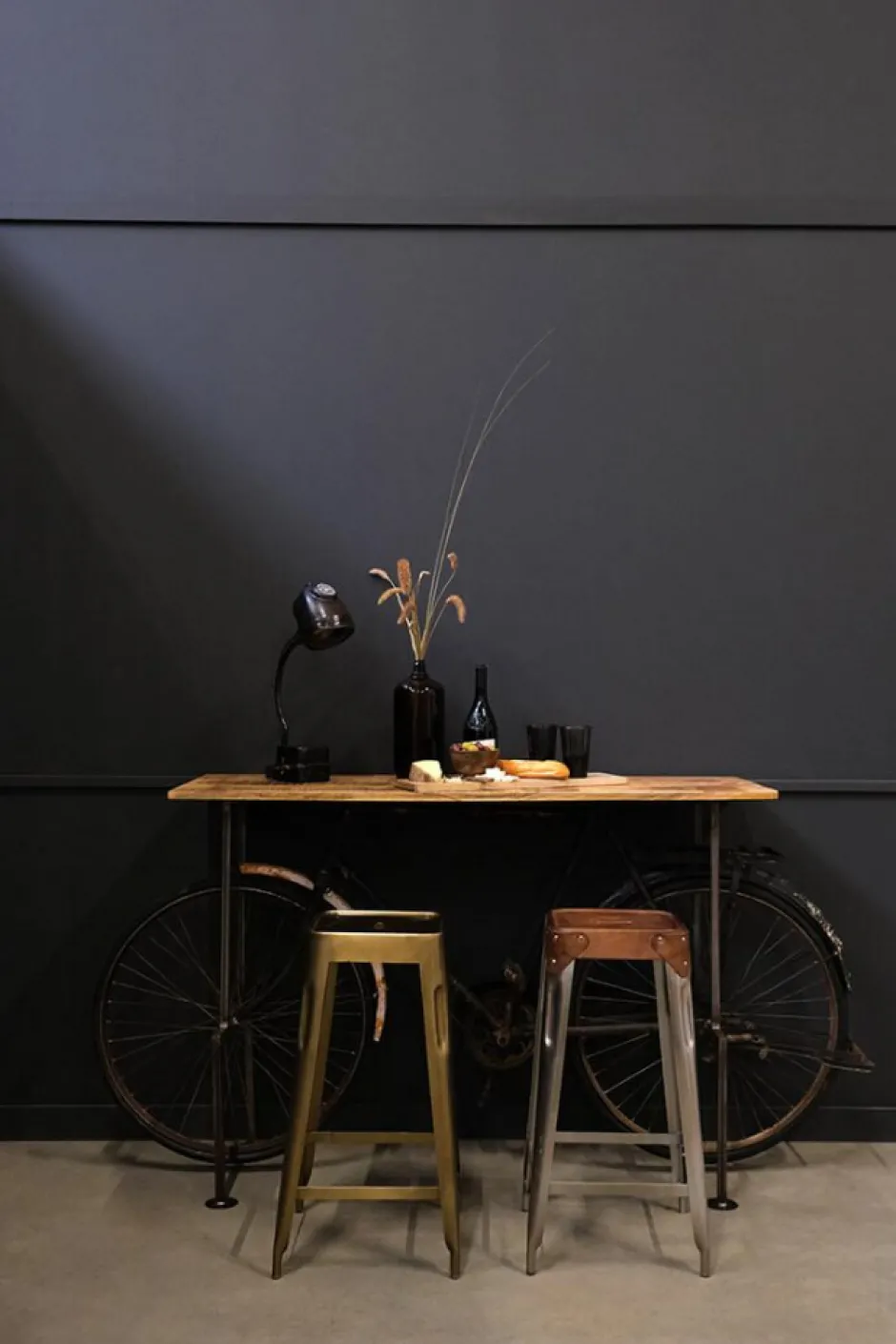 Sovrum|Sidobord|Trademark Living Sidobord Vintage bicycle - Trä/Järn
