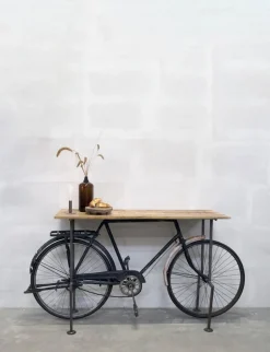 Sovrum|Sidobord|Trademark Living Sidobord Vintage bicycle - Trä/Järn
