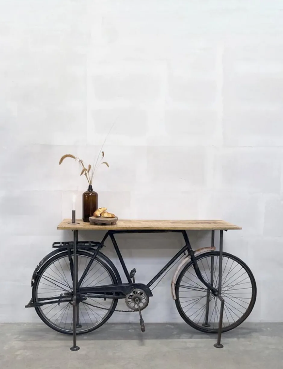 Sovrum|Sidobord|Trademark Living Sidobord Vintage bicycle - Trä/Järn