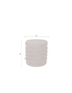 Pallar|Sittmöbler|Dutchbone Sittpuff 'Fern' - Beige