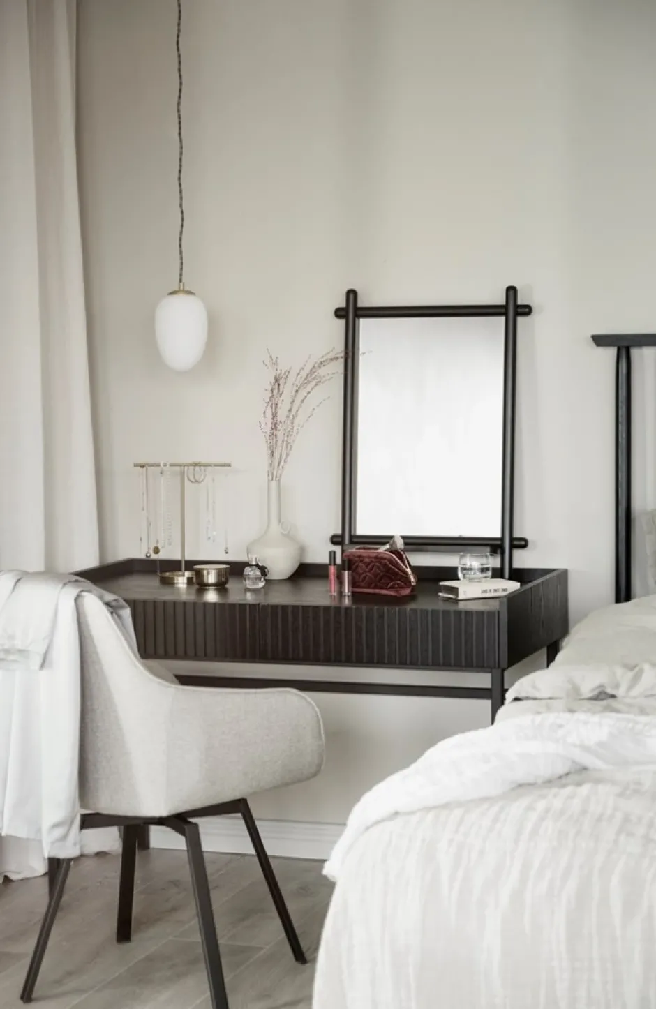 Arbetsrum|Skrivbord|Rowico Home Skrivbord 'Halifax' 120x61cm - Svart