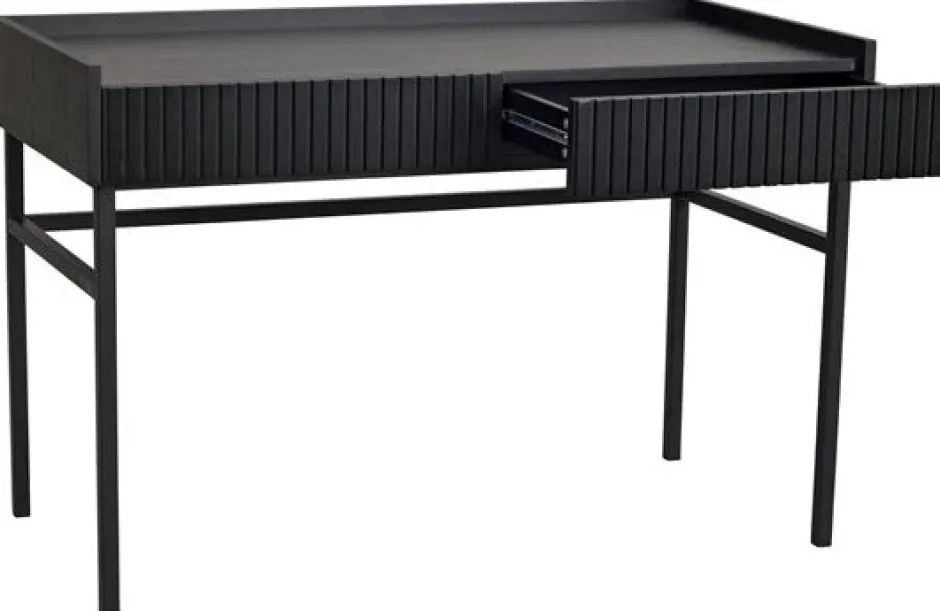 Arbetsrum|Skrivbord|Rowico Home Skrivbord 'Halifax' 120x61cm - Svart