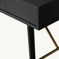 Bord|Arbetsrum|Reforma Skrivbord 'Lux' - Svart/Mässing