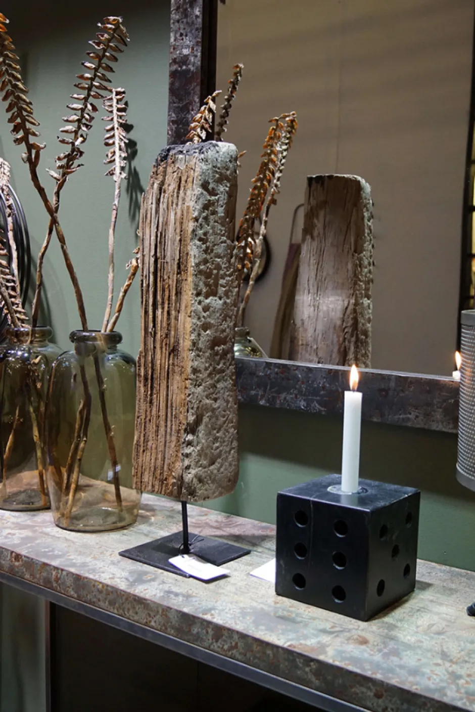 Övrig Dekoration|Trademark Living Skulptur Vintage - Vackert gammalt trä