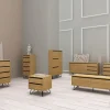 Sovrum|Sängbord|Reforma Sängbord 'Elle' - Ek/Svart