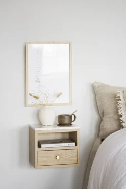 Sovrum|Sängbord|Rowico Home Sängbord 'Whitmore' - Ljus ek