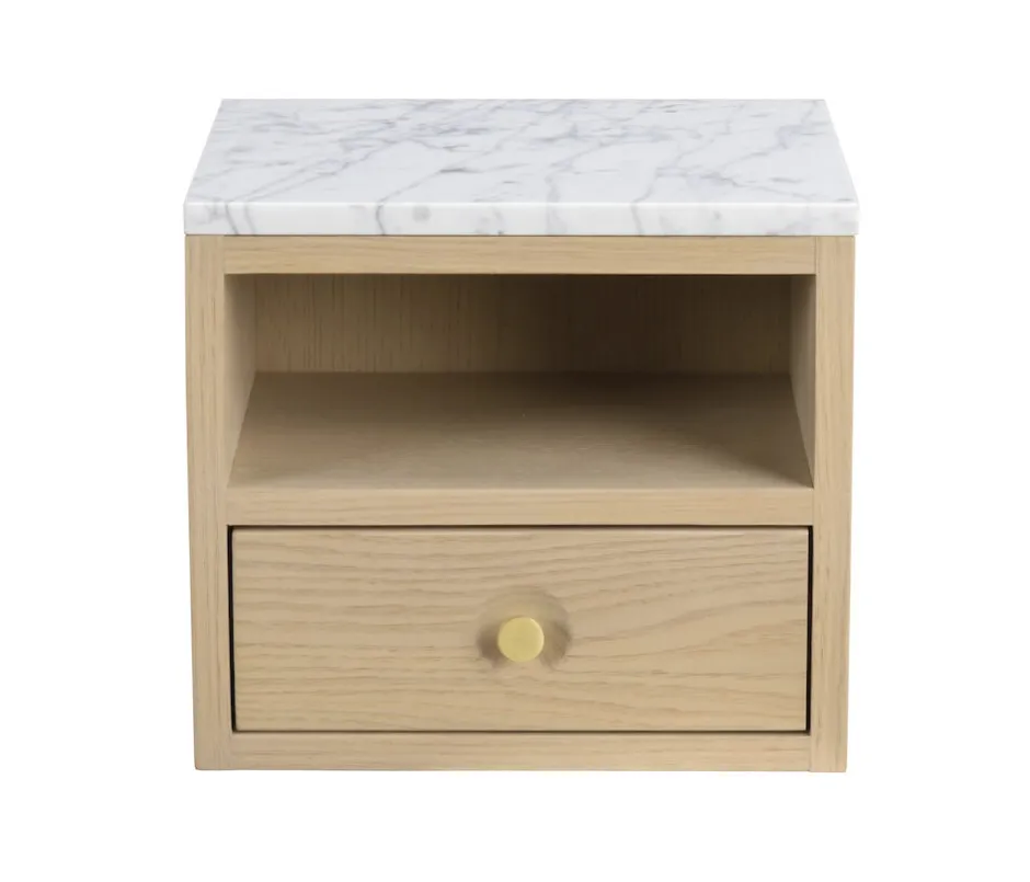 Sovrum|Sängbord|Rowico Home Sängbord 'Whitmore' - Ljus ek