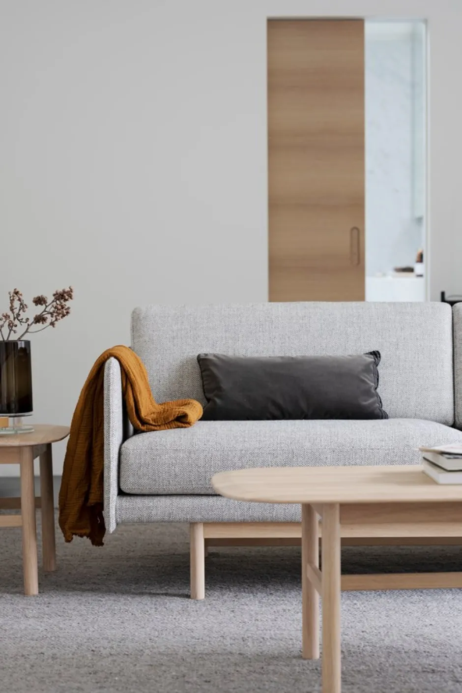 2-Sits Soffor|Vardagsrum|Rowico Home Soffa 'Hammond' 2-sits - Grå/Natur