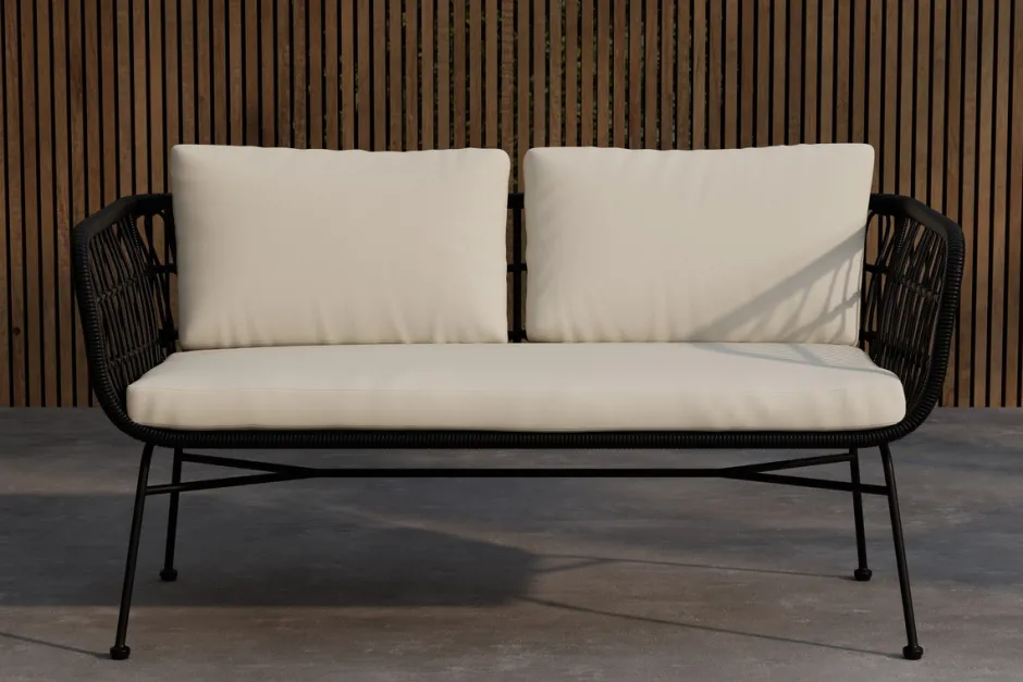 Utesoffor|Uteplats|Garden Prestige Soffa 'Isola' - Svart/beige