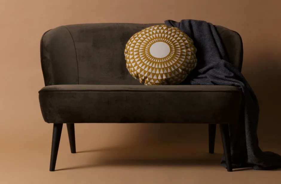 2-Sits Soffor|Vardagsrum|WOOOD Soffa 'Sara' - Grön/Sammet
