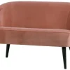 2-Sits Soffor|Vardagsrum|WOOOD Soffa 'Sara' - Rosa/Sammet