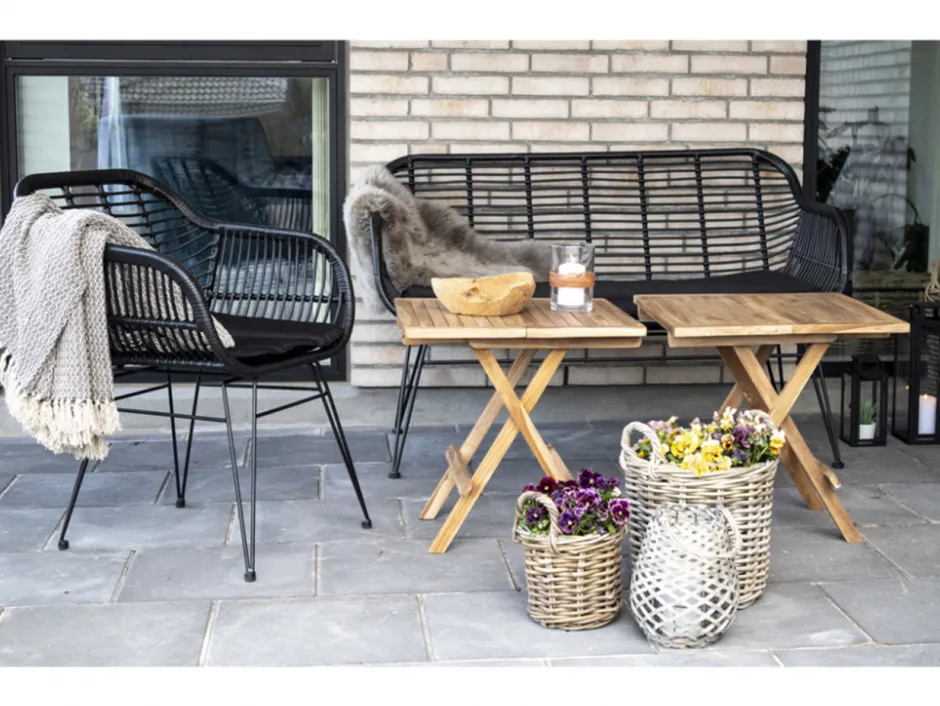 Trädgårdsbord|Uteplats|Garden Prestige Soffbord 'Bilbao' 50x50 - Natur