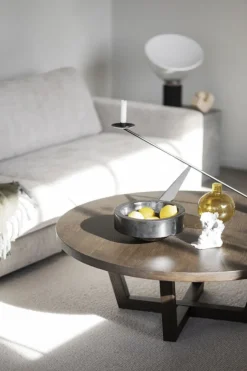 Soffbord|Vardagsrum|Rowico Home Soffbord 'Boxford' Runt 110cm - Mörk ek