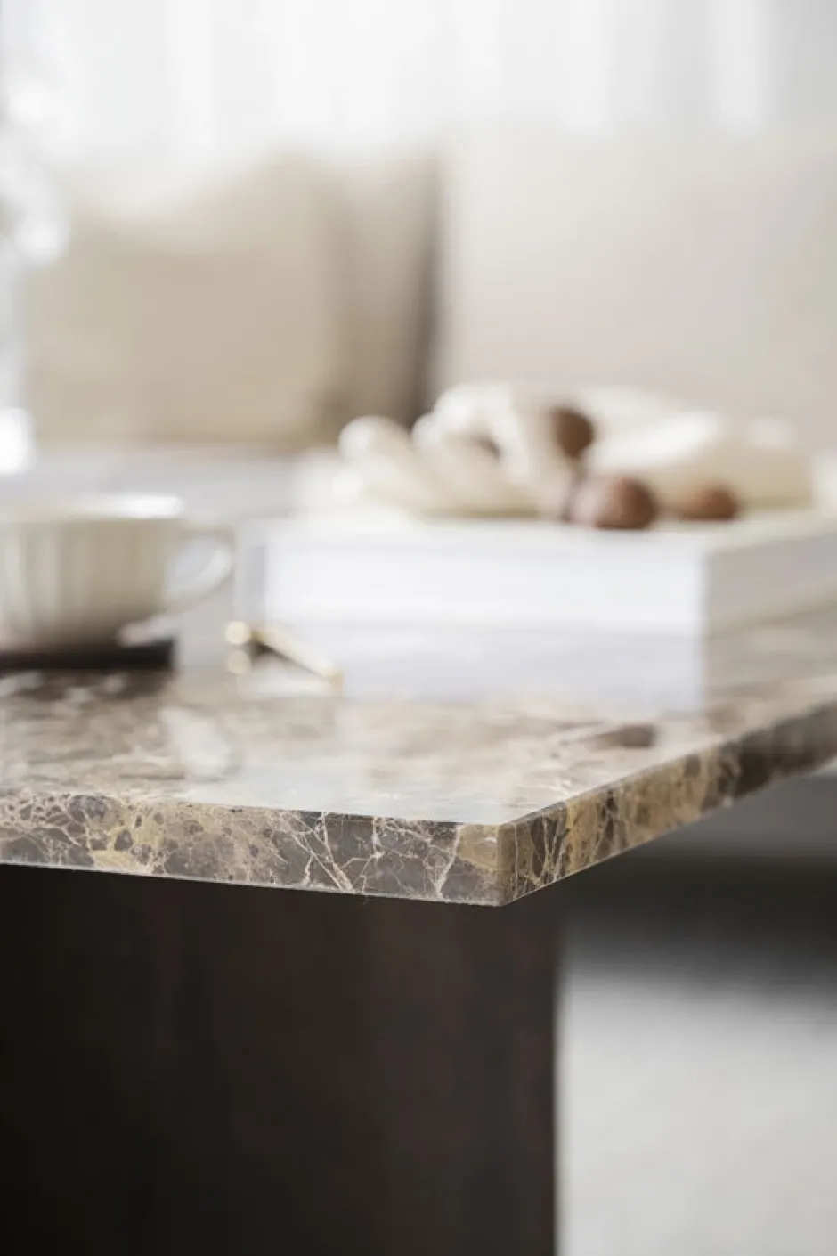 Soffbord|Vardagsrum|Rowico Home Soffbord 'Brooksville' 90x90cm - Brun