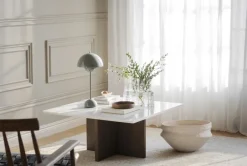 Soffbord|Vardagsrum|Rowico Home Soffbord 'Brooksville' 90x90cm - Vit/Brun