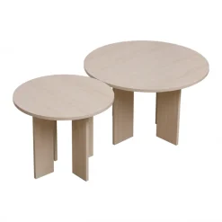Soffbord|Vardagsrum|Reforma Soffbord 'Créme' Runt 55 cm - Natur