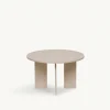 Bord|Soffbord|Reforma Soffbord 'Créme' Runt 75cm - Vitpigmenterad