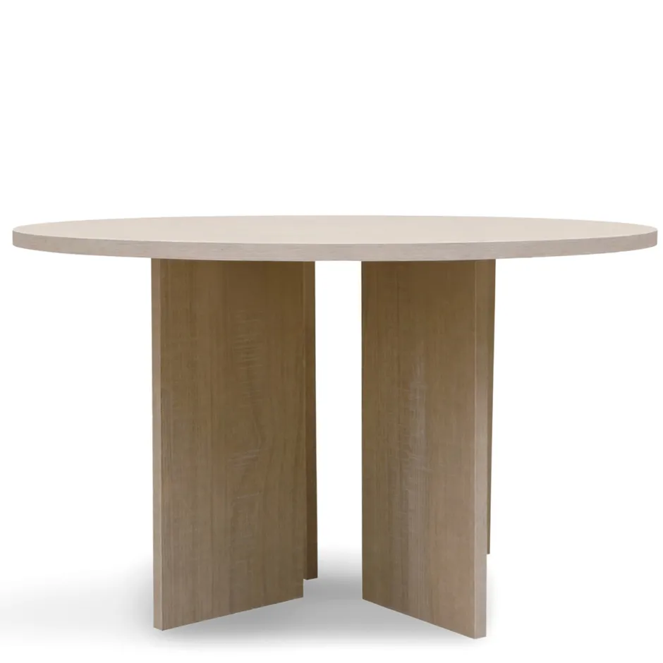 Bord|Soffbord|Reforma Soffbord 'Créme' Runt 75cm - Vitpigmenterad