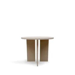 Bord|Soffbord|Reforma Soffbord 'Créme' Runt 55 cm - Vitpigmenterad