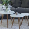 Bord|Soffbord|Reforma Soffbord 'Dalby' 3 delar - Vit