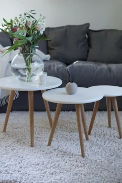 Bord|Soffbord|Reforma Soffbord 'Dalby' 3 delar - Vit