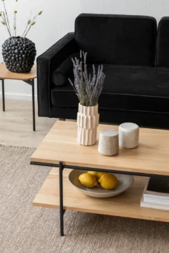 Bord|Soffbord|Reforma Soffbord 'Frida' - Natur/Svart