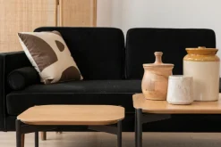 Bord|Soffbord|Reforma Soffbord 'Frida' 50x50cm - Natur/Svart