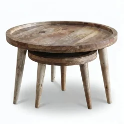 Bord|Soffbord Vintage|Vintage Soffbord 'Manarola' 2 delar - Natur
