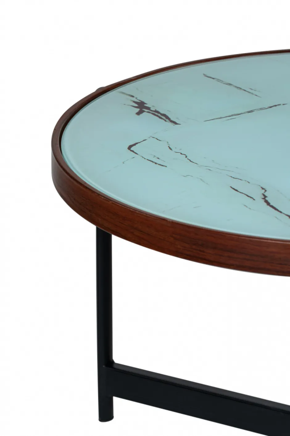 Bord|Soffbord|Reforma Soffbord 'Marble' 2 delar - Svart/Vit