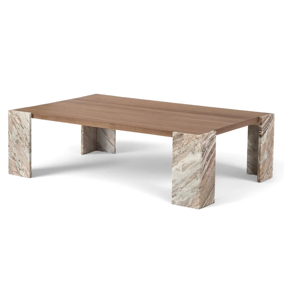 Soffbord|Vardagsrum|Reforma Soffbord 'Monte' 115x75cm - Valnöt/Sten