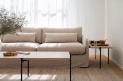 Soffbord|Vardagsrum|Rowico Home Soffbord 'Shelton' 145x60cm - Vitpigmenterad ek