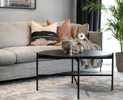 Soffbord|Vardagsrum|Rowico Home Soffbord 'Skye' Runt 89cm - Svart
