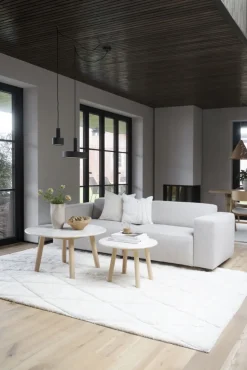 Soffbord|Vardagsrum|Rowico Home Soffbord 'Taransay' Runt 60cm - Beige/Vitpigmenterad