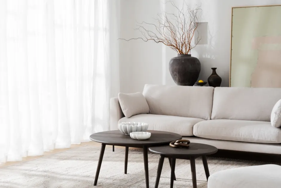 Soffbord|Vardagsrum|Rowico Home Soffbord 'Tompkins' runt Ø60 - Ek