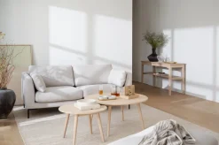 Soffbord|Vardagsrum|Rowico Home Soffbord 'Tompkins' runt Ø90 - Vitpigmenterad ek