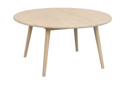 Soffbord|Vardagsrum|Rowico Home Soffbord 'Tompkins' runt Ø90 - Vitpigmenterad ek