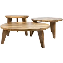 Bord|Soffbord Vintage|Vintage Soffbord '' Runt 50cm - Natur