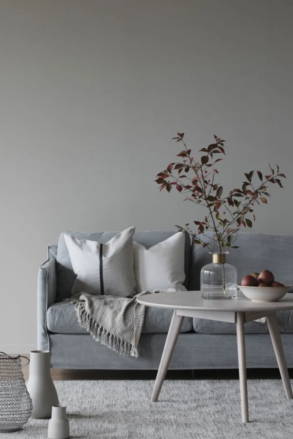 Soffbord|Vardagsrum|Rowico Home Soffbord 'Yumi' Runt 90cm - Vitpigmenterad ek