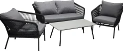 Utegrupper|Uteplats|Garden Prestige Soffgrupp 'Gaeta' - Svart