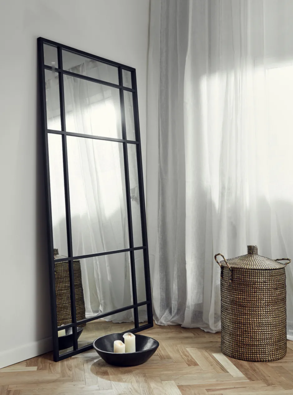 Speglar|Hall|Nordal Spegel 'Spirit' 102x204cm - Svart