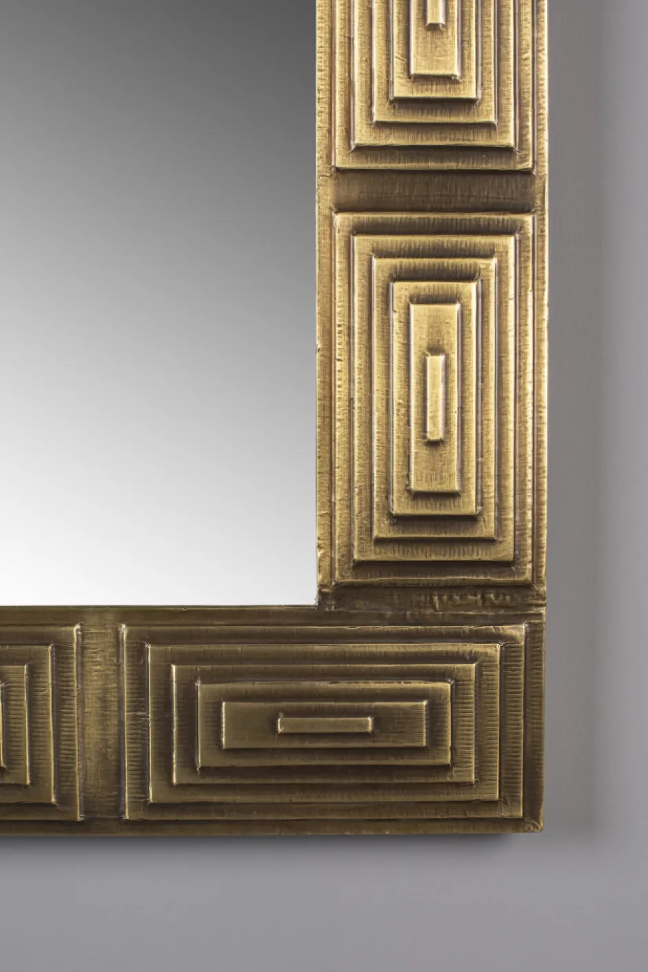 Speglar|Hall|Dutchbone Spegel 'Volan' 110x70cm - Mässing