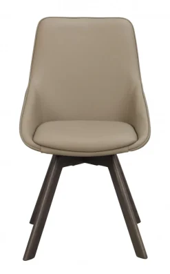Stolar|Kök|Rowico Home Stol 'Alison' Läder - Beige/brun