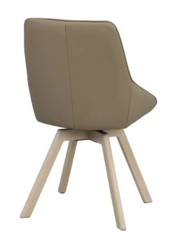 Stolar|Kök|Rowico Home Stol 'Alison' Läder - Beige/vitpigmenterad