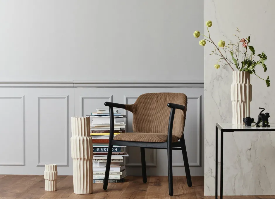 Stolar|Kök|Nordal Stol 'Esrum' - Svart/Beige