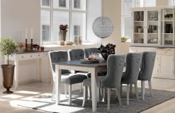 Stolar|Kök|Rowico Home Stol 'Ina' - Grå/Vit
