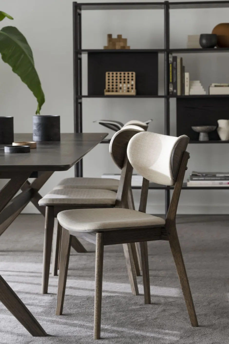 Stolar|Kök|Rowico Home Stol 'Kato' - Brun/ Beige