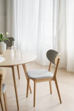 Stolar|Kök|Rowico Home Stol - 'Kato' - Ek/Ljusgrå