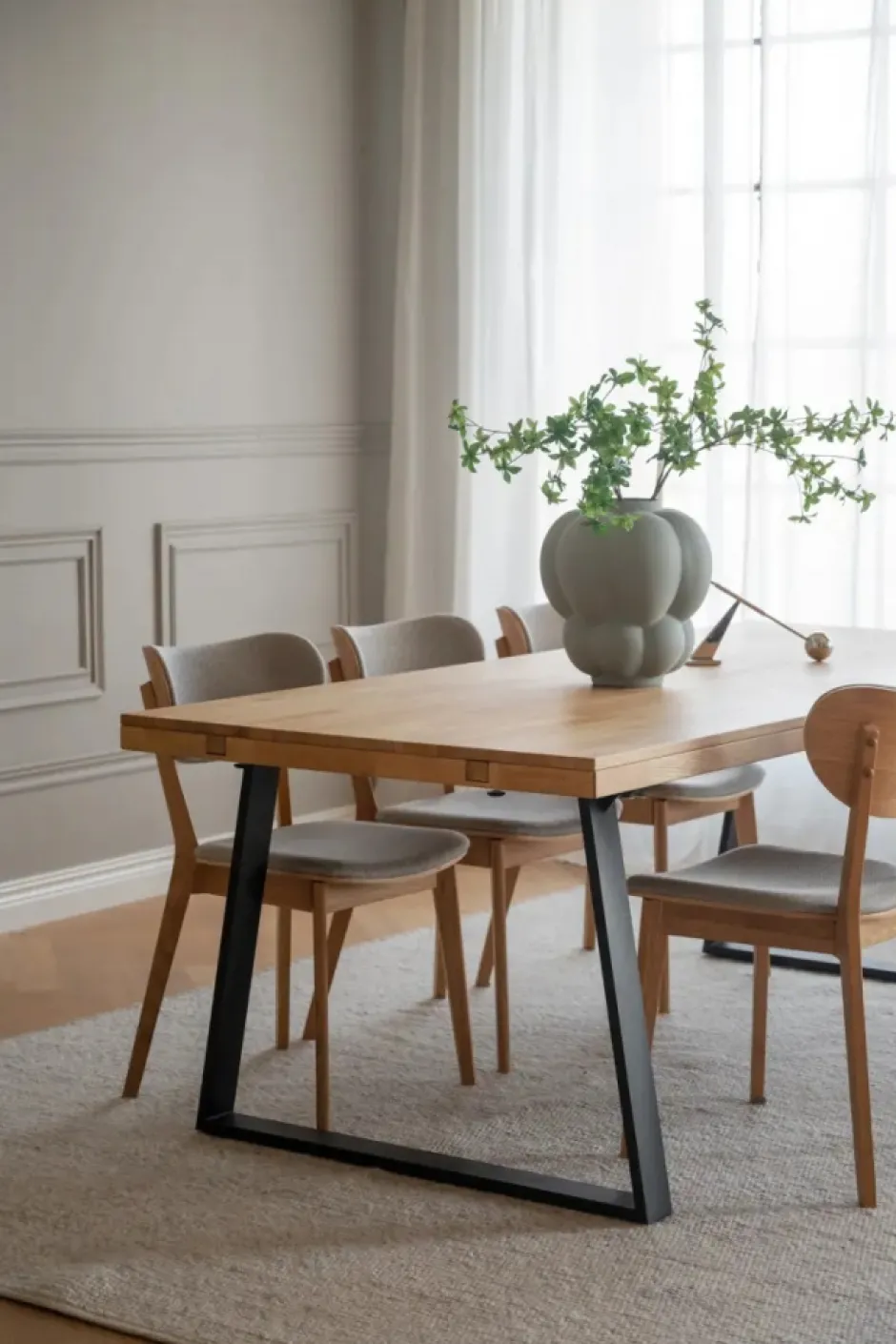 Stolar|Kök|Rowico Home Stol 'Kato' - Grå/beige