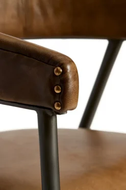 Sittmöbler|Stolar|Fuhr Home Stol 'London' - Patina Brun/Läder