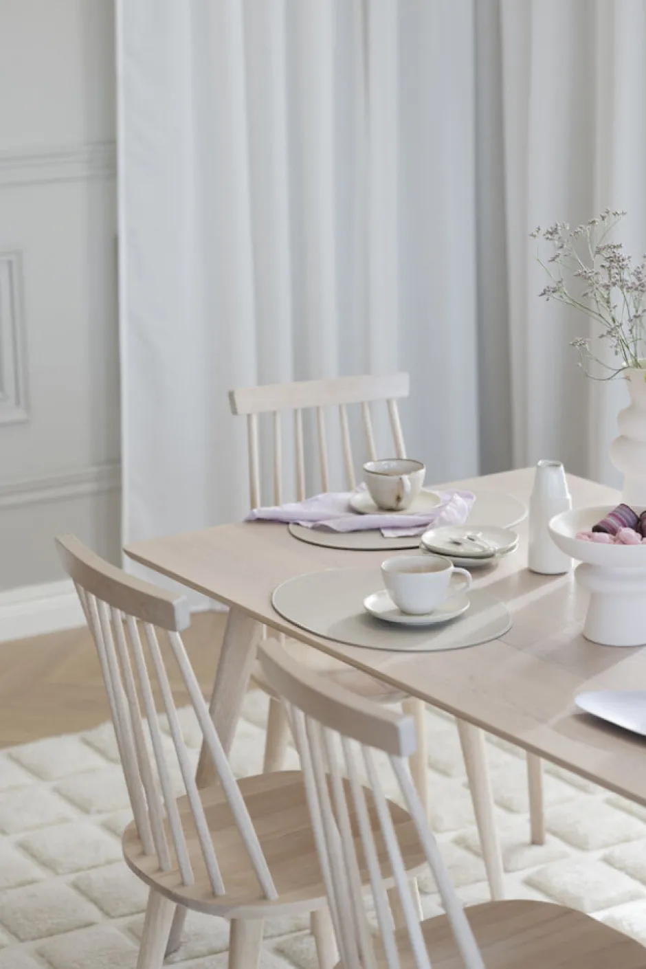 Stolar|Kök|Rowico Home Stol 'Lotta' - Vitpigmenterad